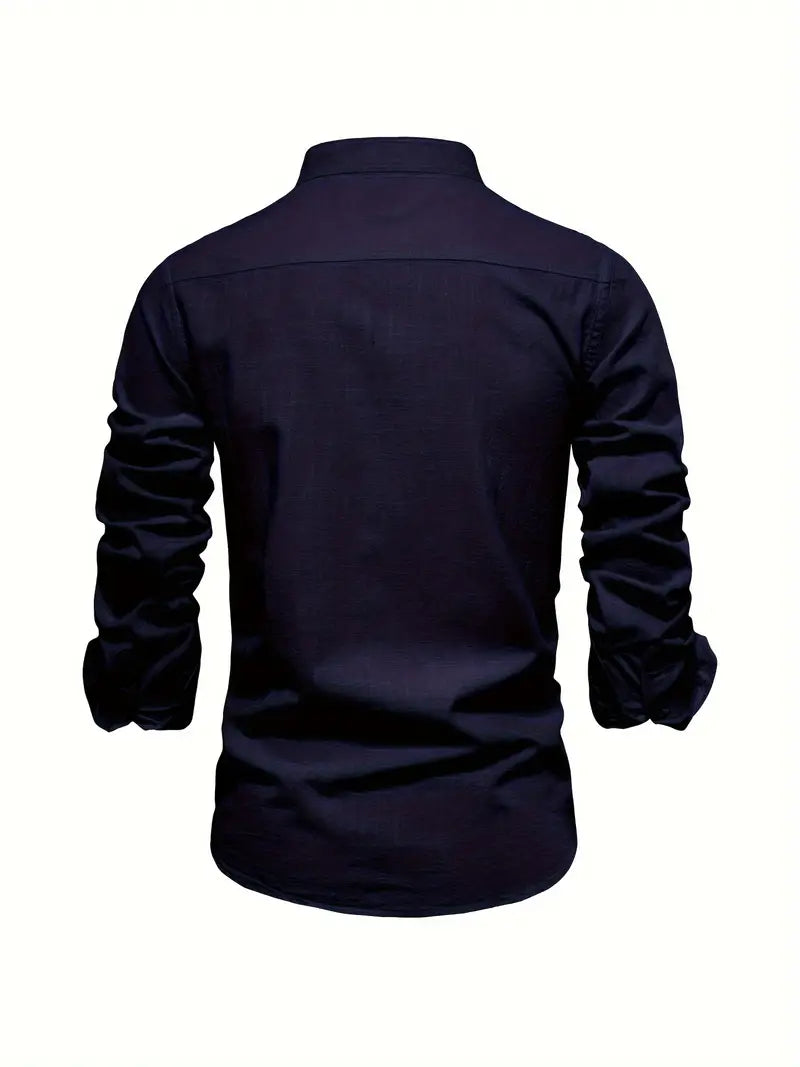 Chemise Homme Manches Longues À Boutons-Gigié
