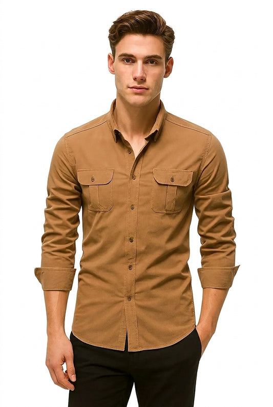 Chemise utilitaire à manches longues pour homme 1