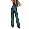 Combinaison à sequins avec col halter pour femme-Jumpsuits for women-Gigié