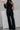 Combinaison femme asymétrique à jambe large avec panneau transparent 3