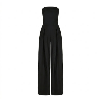 Combinaison pour femme bustier à jambes larges et plis | imported-image-6