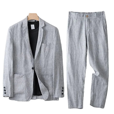 Costume homme deux pièces avec veste simple boutonnage et pantalon droit-Sets for Men-Gigié