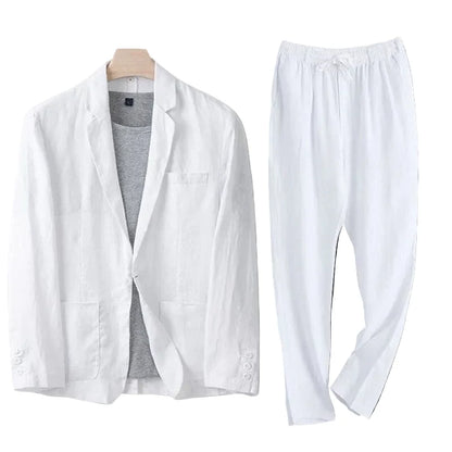 Costume homme deux pièces avec veste simple boutonnage et pantalon droit-Sets for Men-Gigié