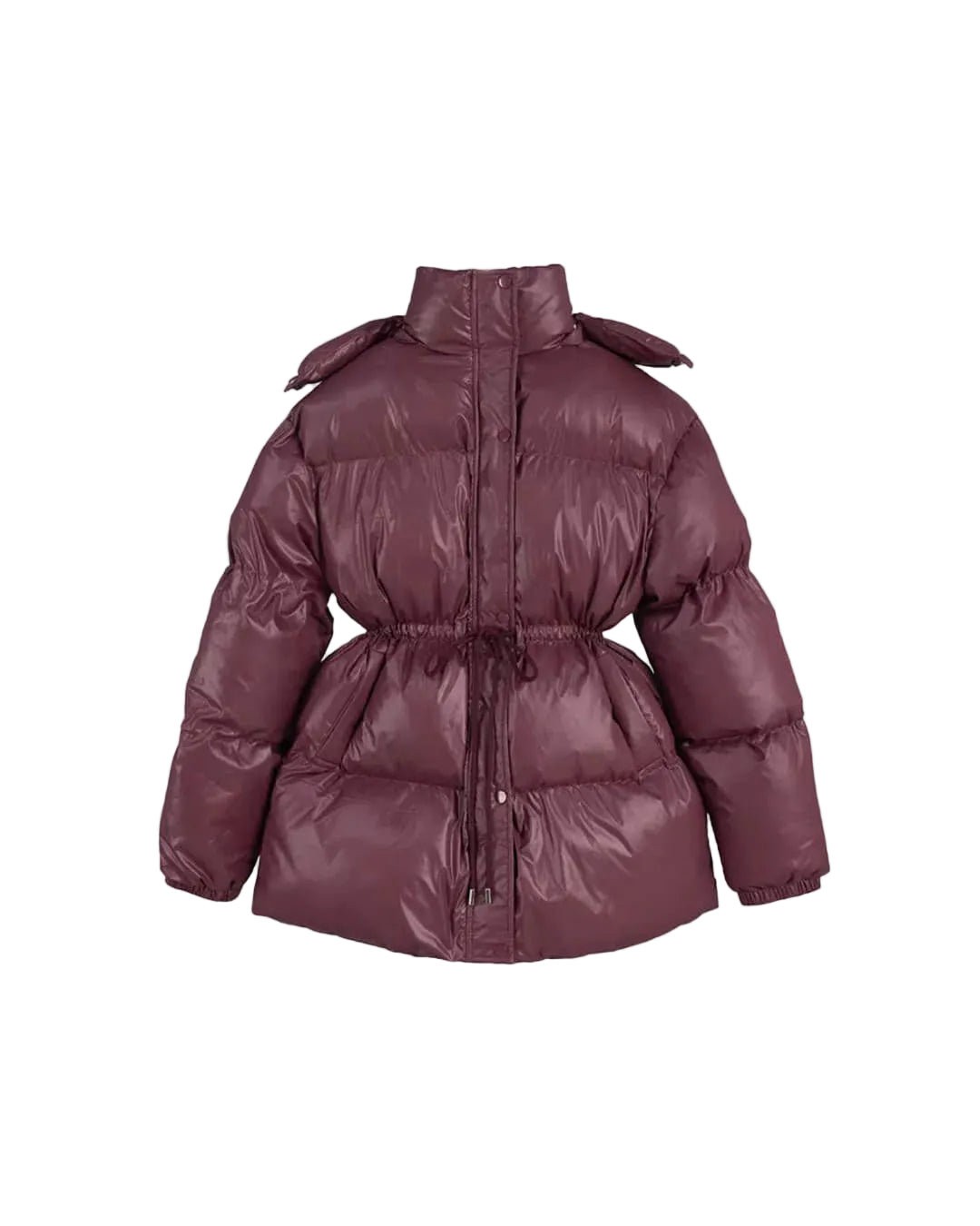 Doudoune d’hiver pour femme avec cordon de serrage – finition brillante et coupe moderne-Gigié