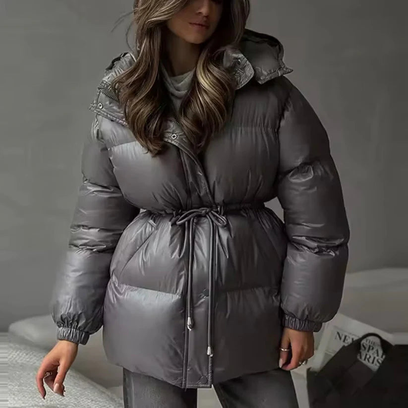 Doudoune Femme Col Montant Taille Ajustable-Gigié