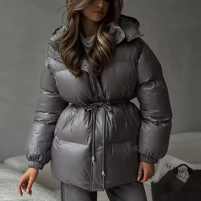 Doudoune Femme Col Montant Taille Ajustable-Gigié