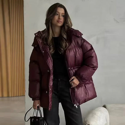 Doudoune Femme Col Montant Taille Ajustable-Gigié