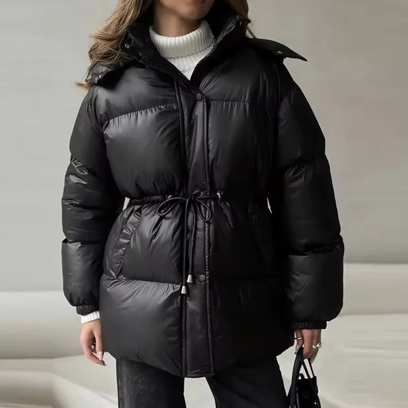 Doudoune Femme Col Montant Taille Ajustable-Gigié