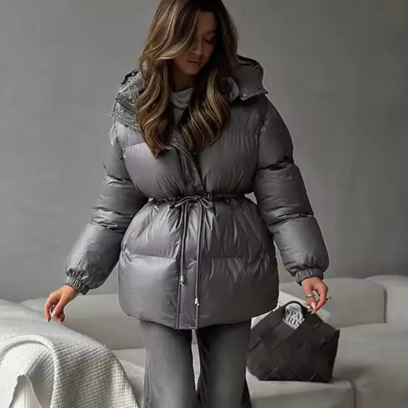 Doudoune Femme Col Montant Taille Ajustable-Gigié