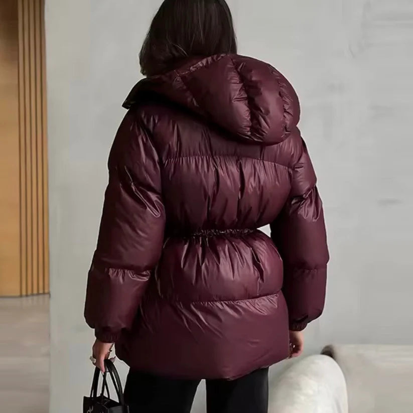 Doudoune Femme Col Montant Taille Ajustable-Gigié