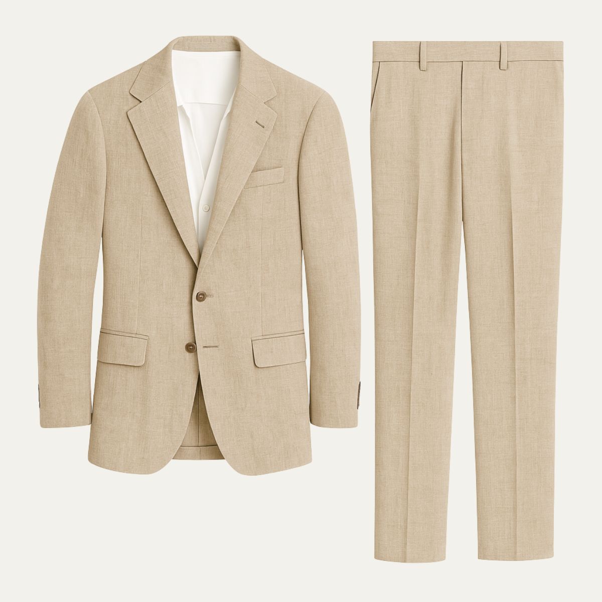 Homme Costume Deux Pièces avec Veste et Pantalon