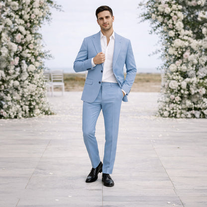 Homme Costume Deux Pièces avec Veste et Pantalon