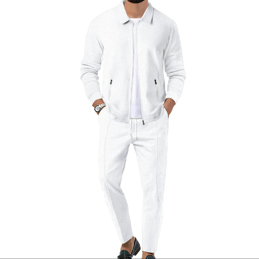Homme Ensemble Veste Zippée et Pantalon