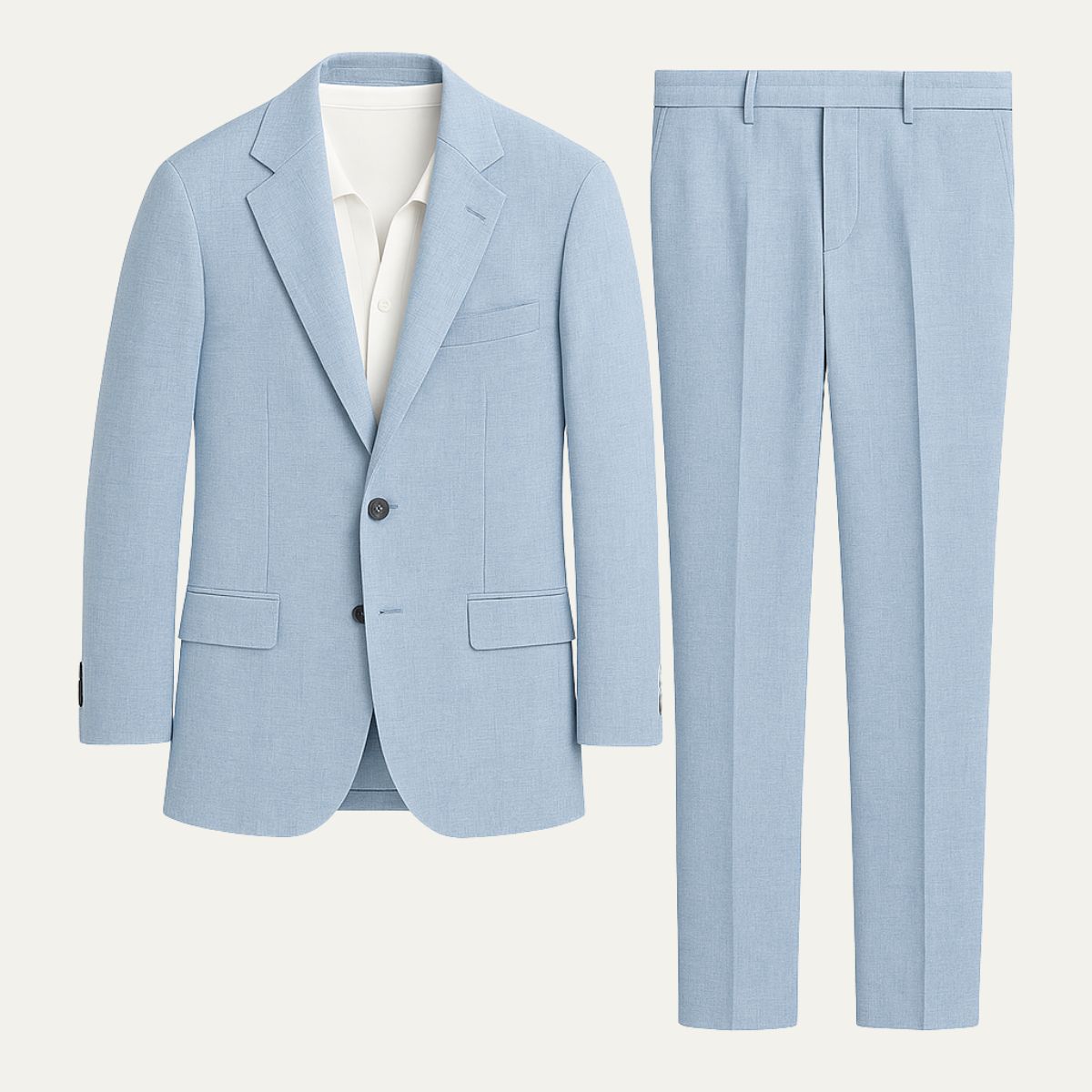 Homme Costume Deux Pièces avec Veste et Pantalon