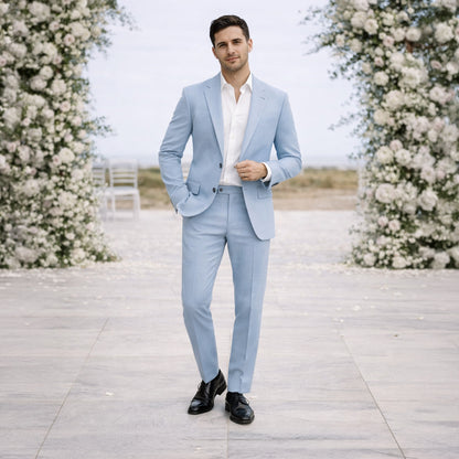 Homme Costume Deux Pièces avec Veste et Pantalon