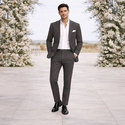 Homme Costume Deux Pièces avec Veste et Pantalon