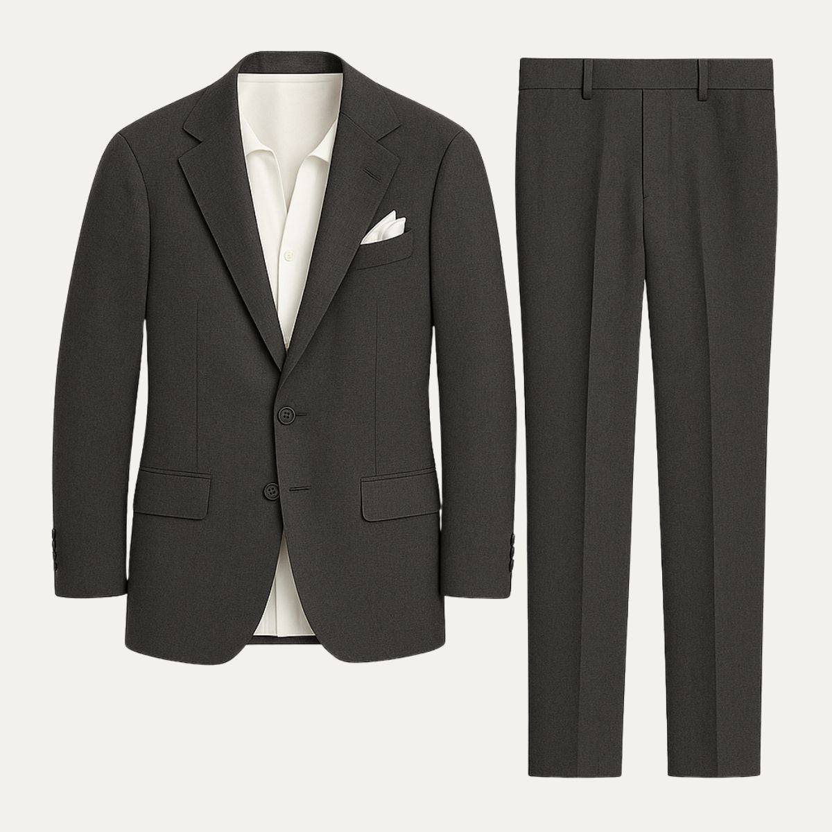 Homme Costume Deux Pièces avec Veste et Pantalon