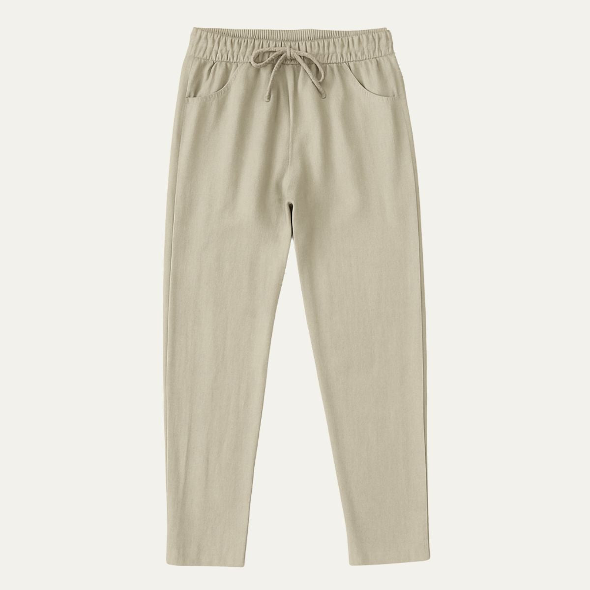 Homme Pantalon à Taille Élastique avec Cordon de Serrage