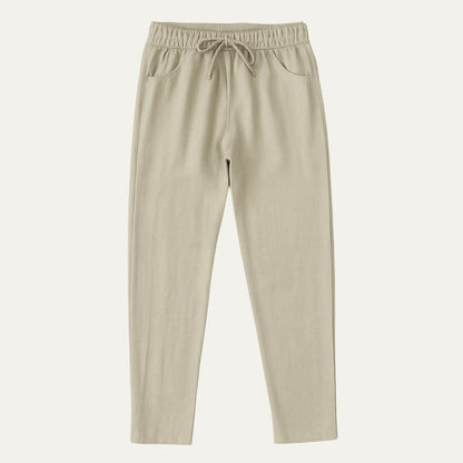 Homme Pantalon à Taille Élastique avec Cordon de Serrage