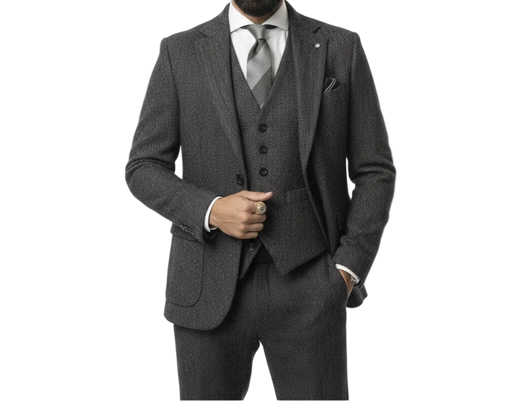 Ensemble de costume pour homme avec veste, gilet et pantalon-Suit Man-Gigié