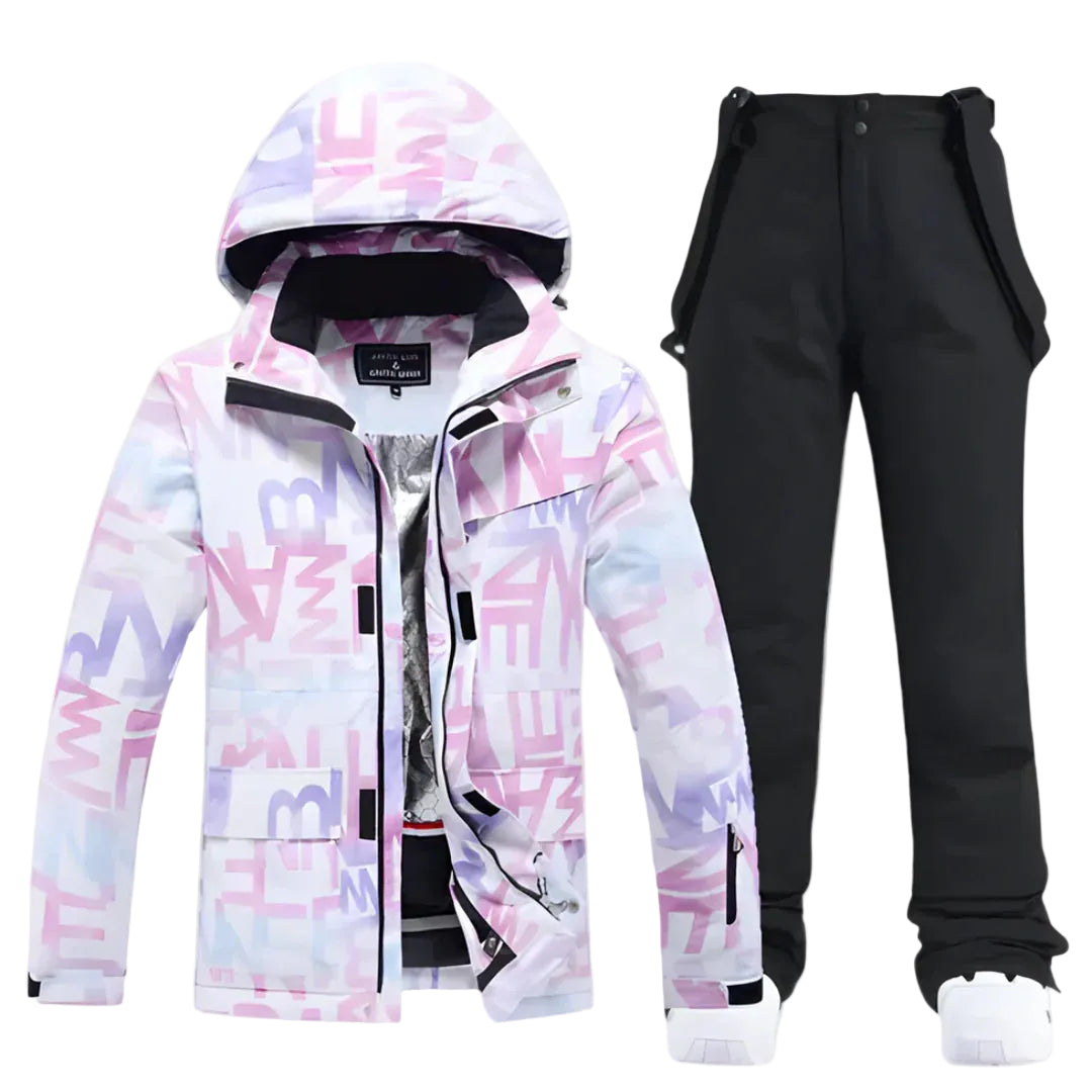 Ensemble de Ski 2 Pièces – Veste Fonctionnelle & Pantalon Imperméable pour l’Hiver-Gigié