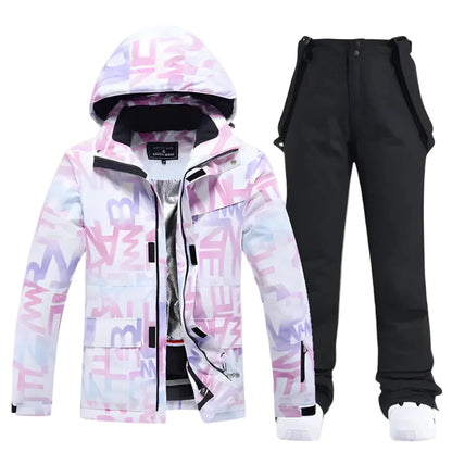 Ensemble de Ski 2 Pièces – Veste Fonctionnelle & Pantalon Imperméable pour l’Hiver-Gigié
