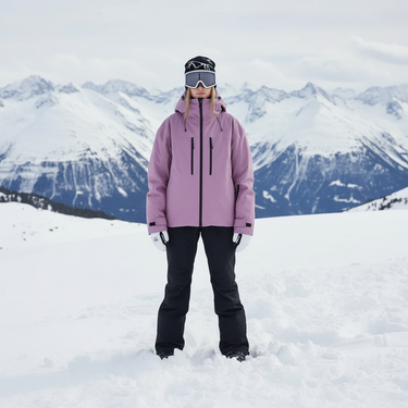 Ensemble veste de ski à capuche et pantalon pour femme 2