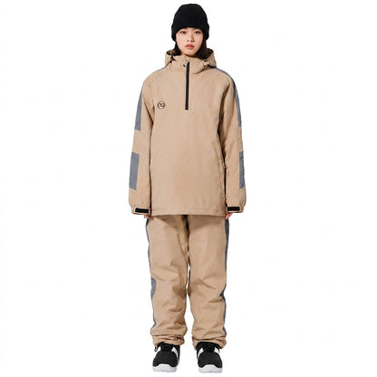 Ensemble de ski unisexe à capuche et demi-zip 1