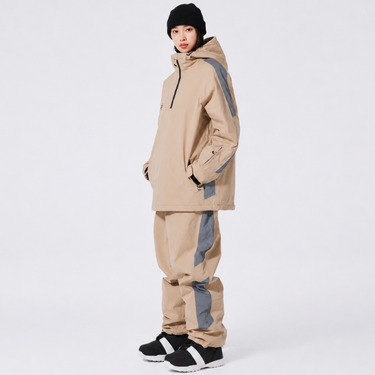 Ensemble de ski unisexe à capuche et demi-zip 2