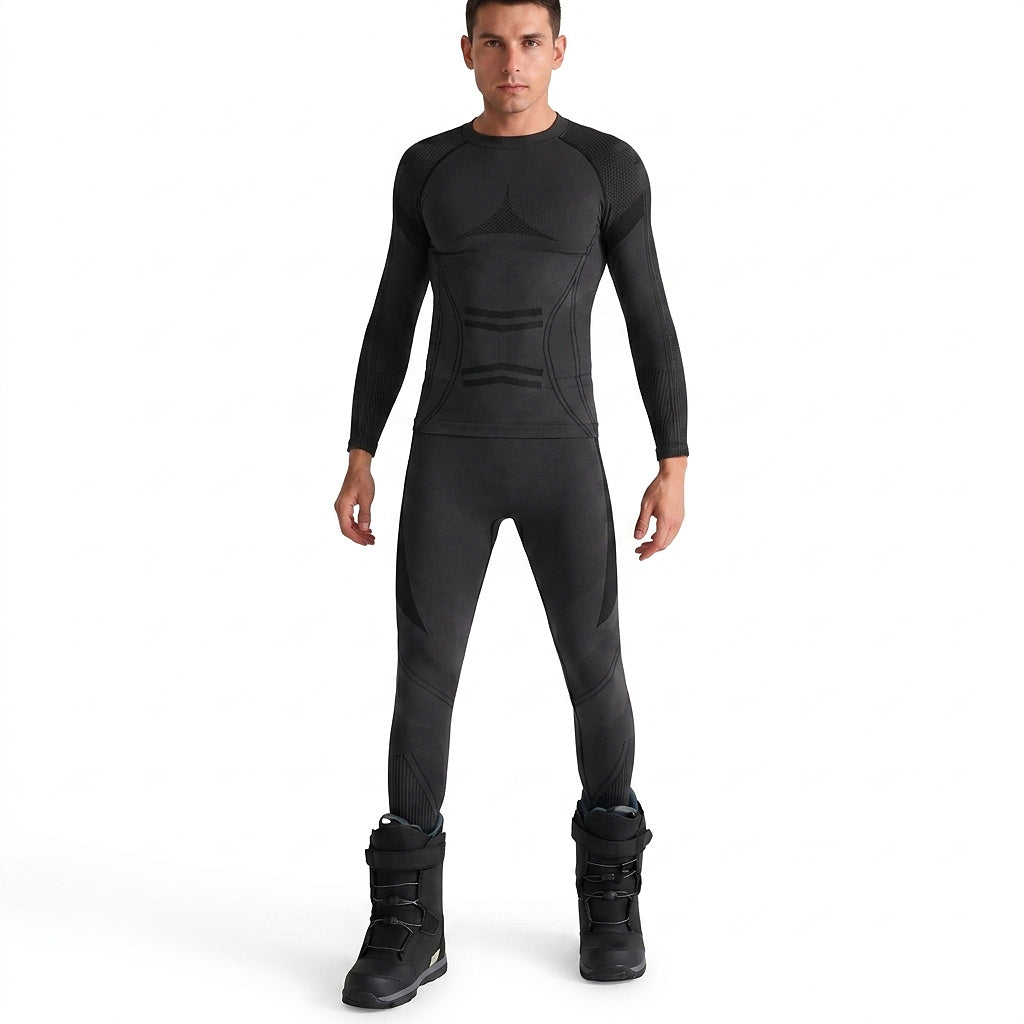 Ensemble de sous-vêtements techniques à manches longues pour homme 1