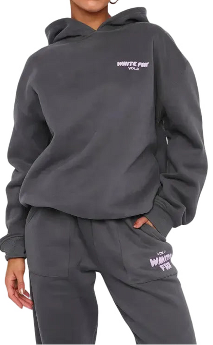 Ensemble Détente Oversize Sweat À Capuche Et Jogging-Gigié