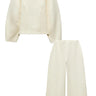 Ensemble femme deux pièces avec haut à manches longues et pantalon large-Sets for women-Gigié