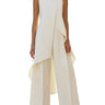 Ensemble tunique sans manches à col montant et pantalon large pour femme 1