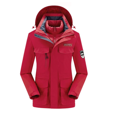 Ensemble veste à capuche et pantalon à bretelles pour femme 2