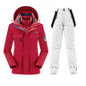 Ensemble veste à capuche et pantalon à bretelles pour femme 1