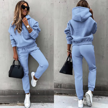 Ensemble Jogging Femme Hiver 2 Pièces Capuche & Pantalon Confort-Gigié