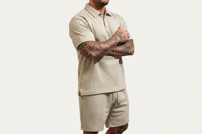 Ensemble deux pièces pour homme avec polo et short-Sets for Men-Gigié