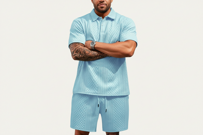 Ensemble deux pièces pour homme avec polo et short-Sets for Men-Gigié