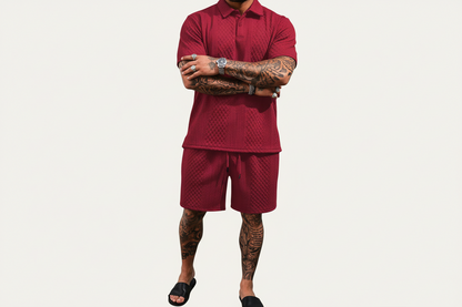 Ensemble deux pièces pour homme avec polo et short-Sets for Men-Gigié