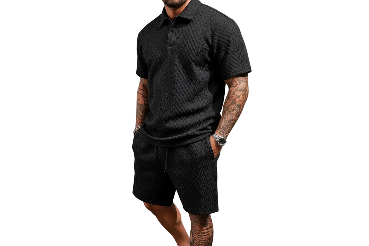 Ensemble deux pièces pour homme avec polo et short-Sets for Men-Gigié