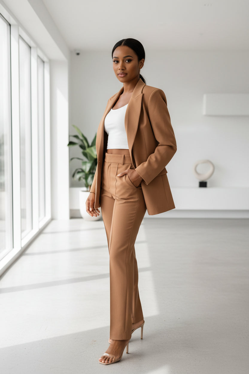 Tailleur Pantalon Femme 2 Pièces-Gigié