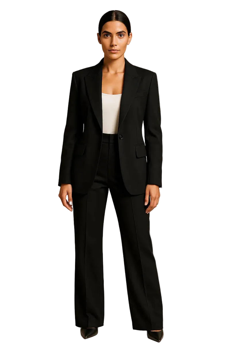 Ensemble femme deux pièces avec blazer et pantalon large-Sets for women-Gigié
