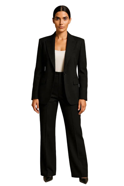 Ensemble femme deux pièces avec blazer et pantalon large-Sets for women-Gigié