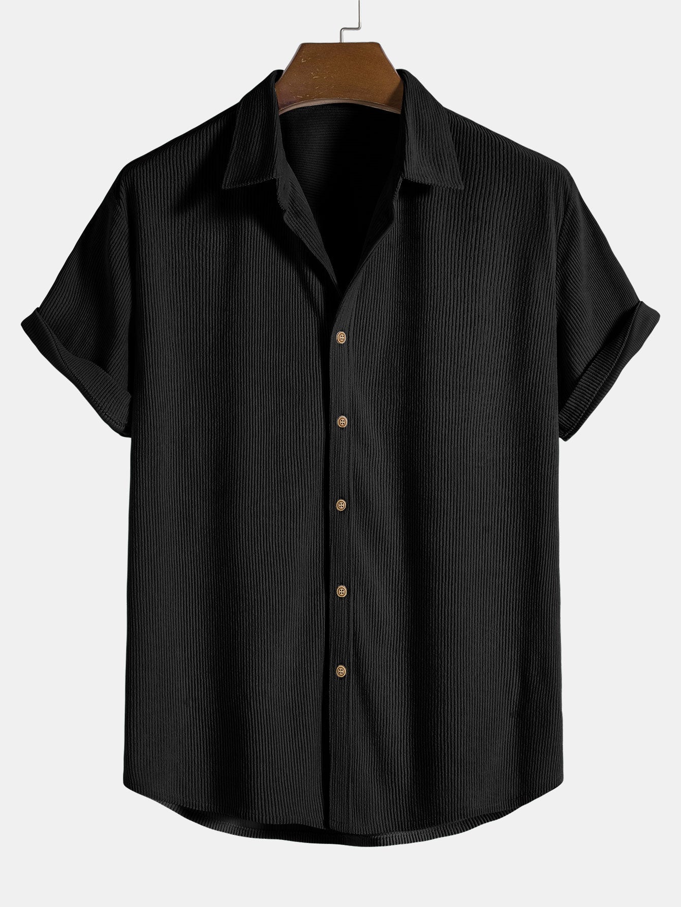 Ensemble Homme Deux Pièces Chemise à Manches Courtes avec Boutons et Short à Taille Élastique-Sets for Men-Gigié