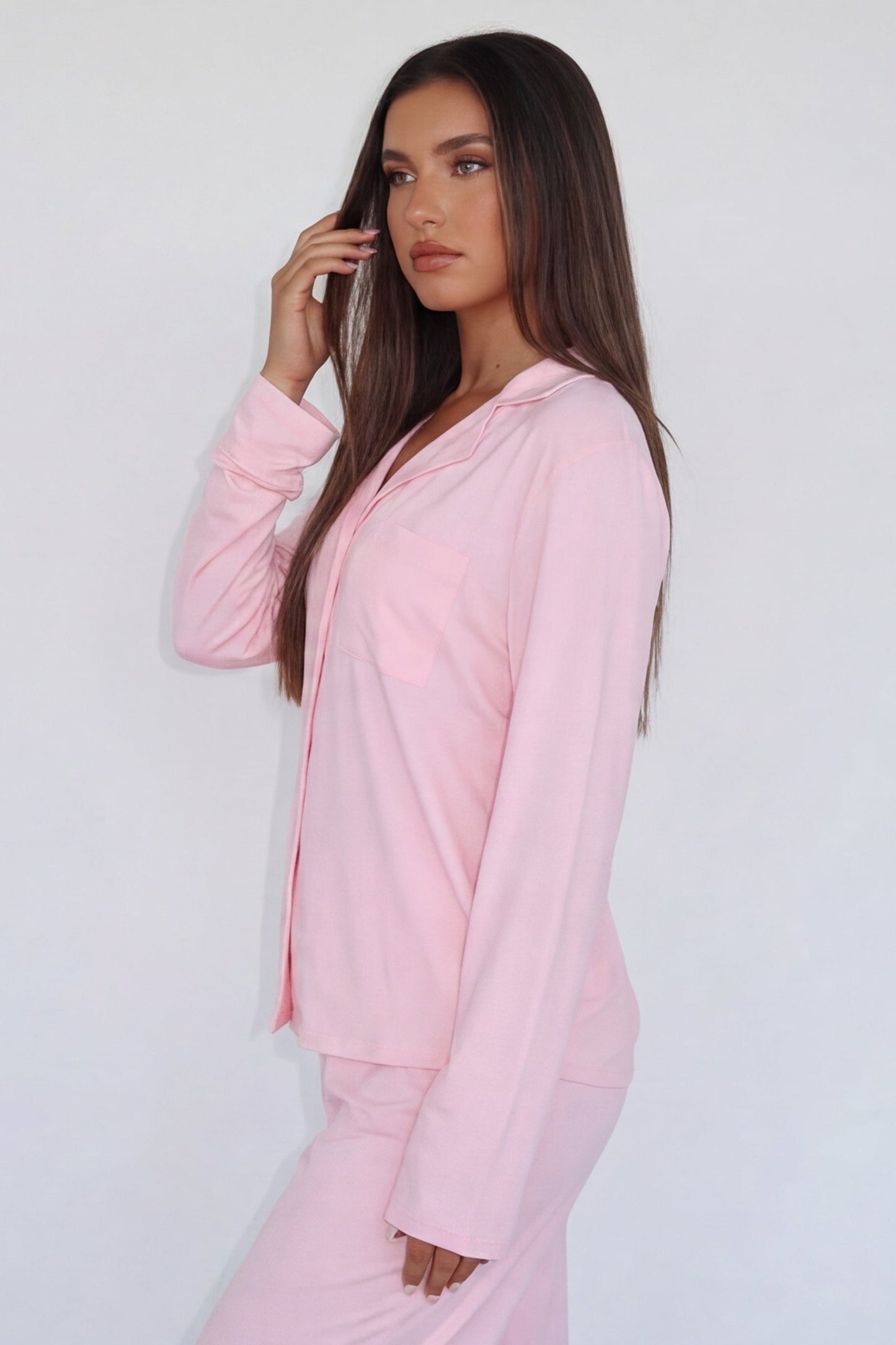 Ensemble pyjama femme à boutons avec col à revers-Pajama set-Gigié