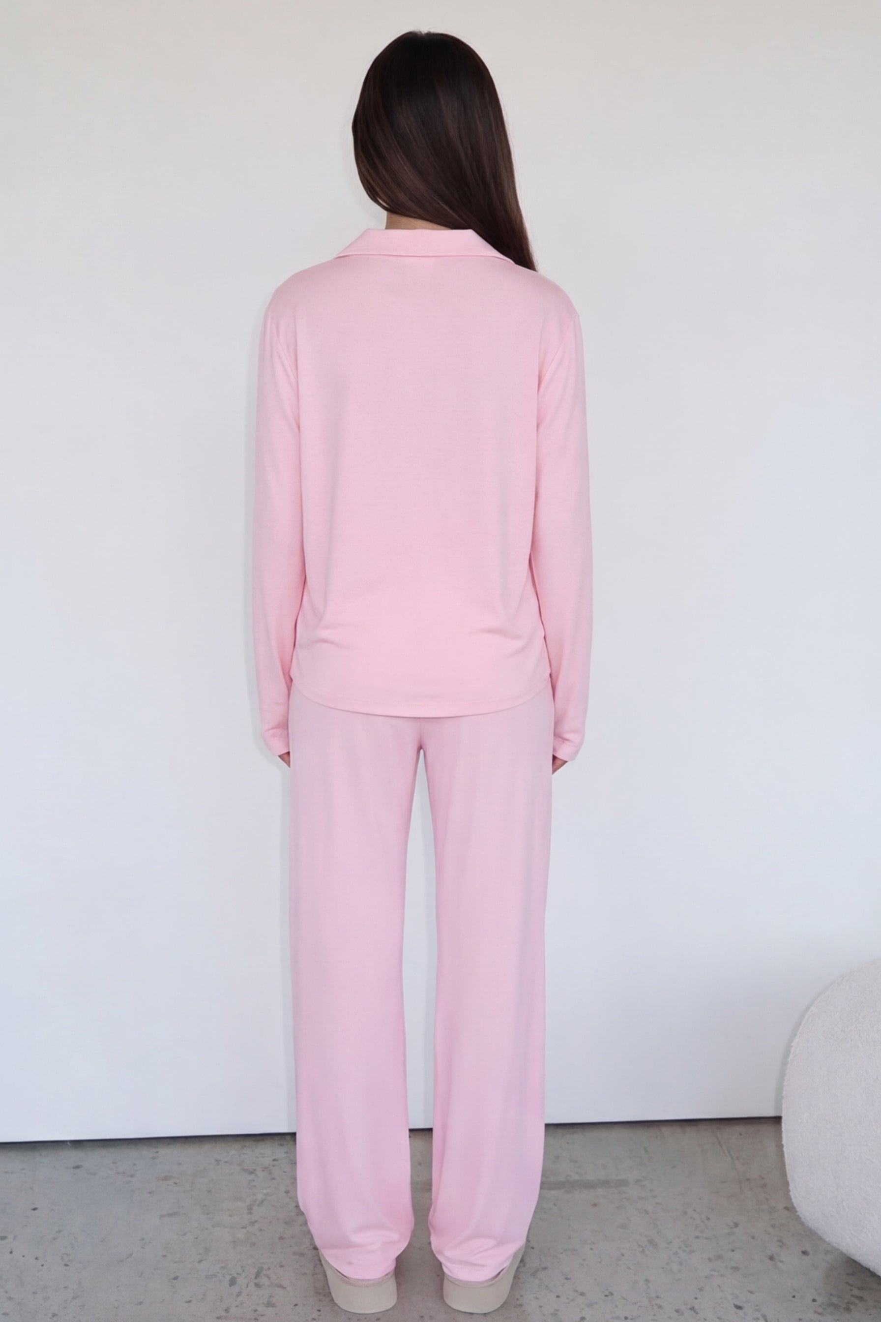 Ensemble pyjama femme à boutons avec col à revers-Pajama set-Gigié