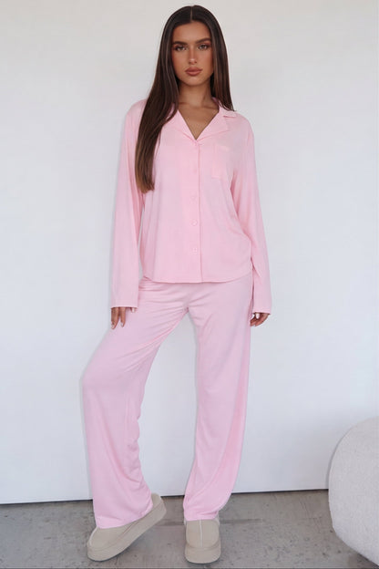 Ensemble pyjama femme à boutons avec col à revers-Pajama set-Gigié