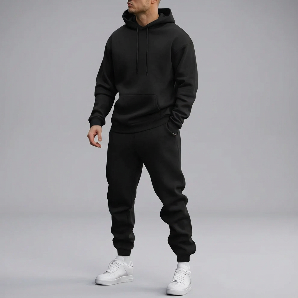 Ensemble Sport Homme Hoodie & Jogging Confort Décontracté-Gigié