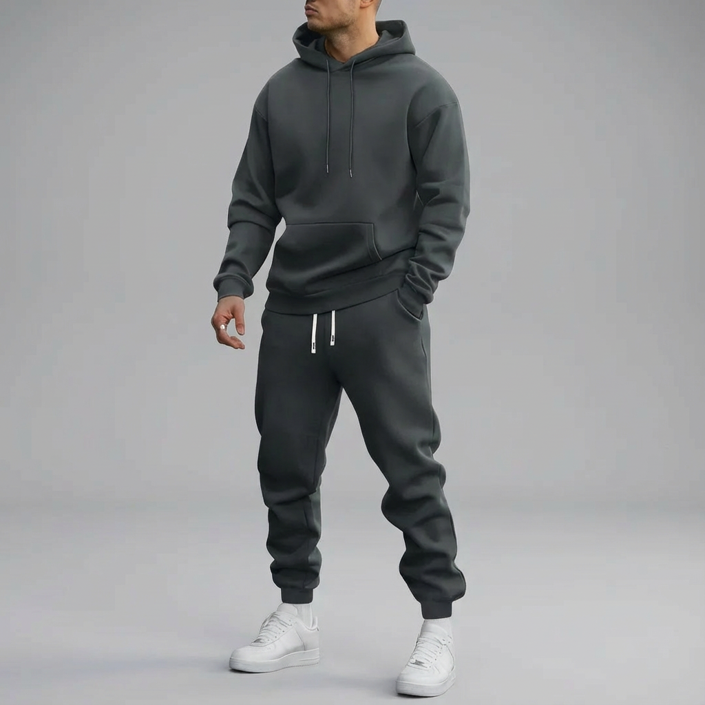 Ensemble Sport Homme Hoodie & Jogging Confort Décontracté-Gigié