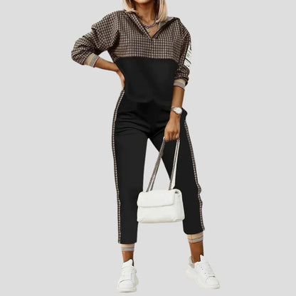 Ensemble Survêtement Femme 2 Pièces Demi-Zip-Gigié